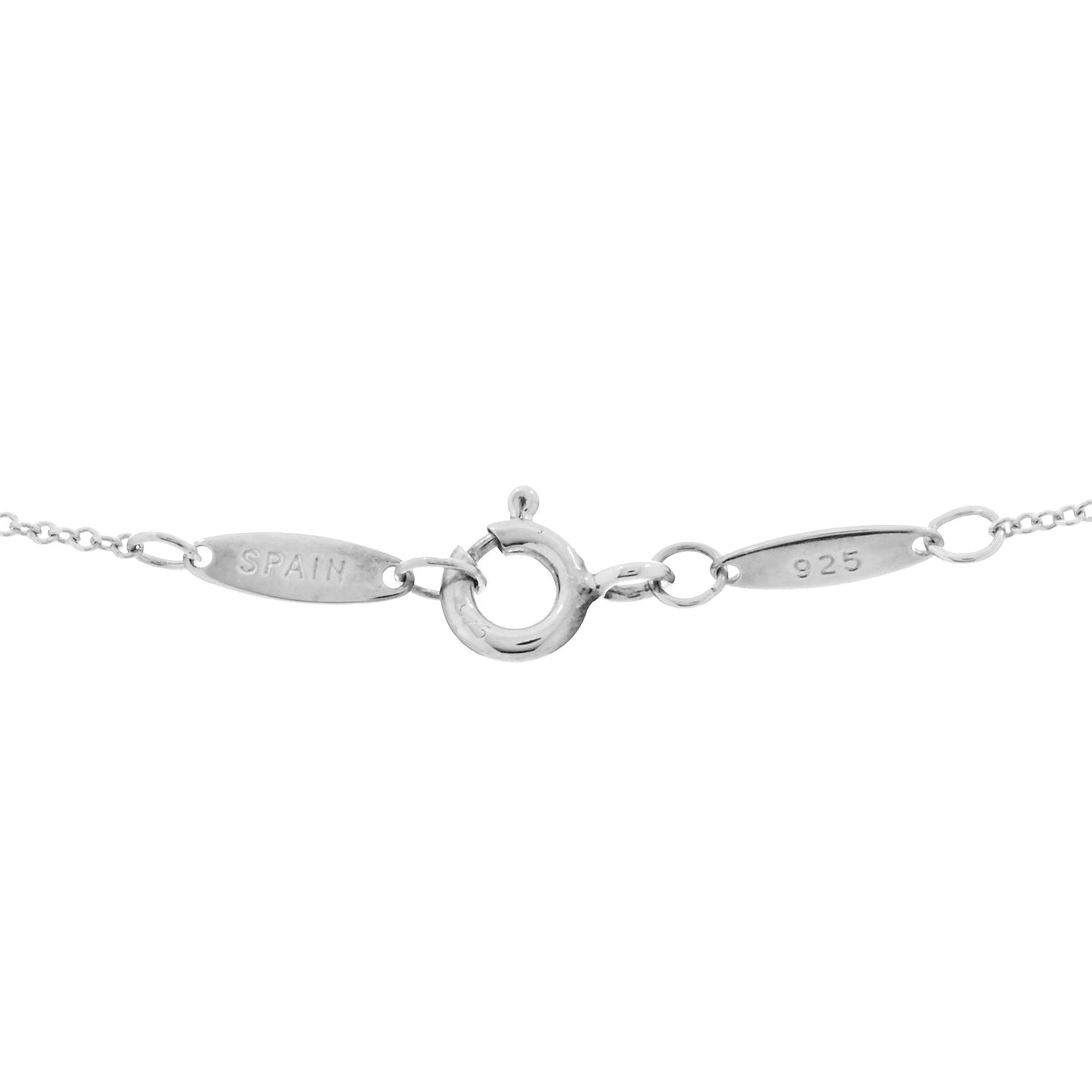 Sterling Silver Pink Sapphire Elsa Peretti Color By The Yard 5 Station Necklace