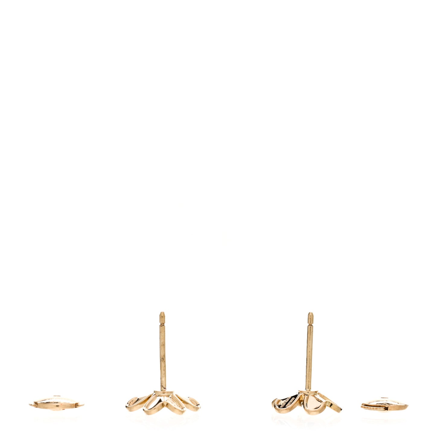 18K Yellow Gold Diamond Mini Frivole Earrings