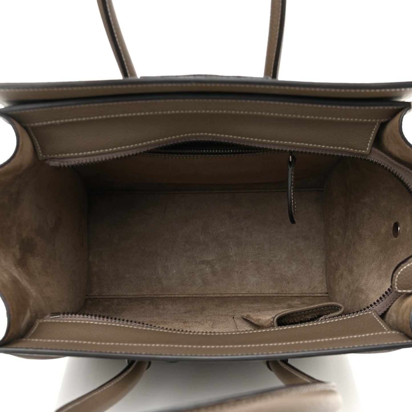Drummed Calfskin Micro Luggage Souris