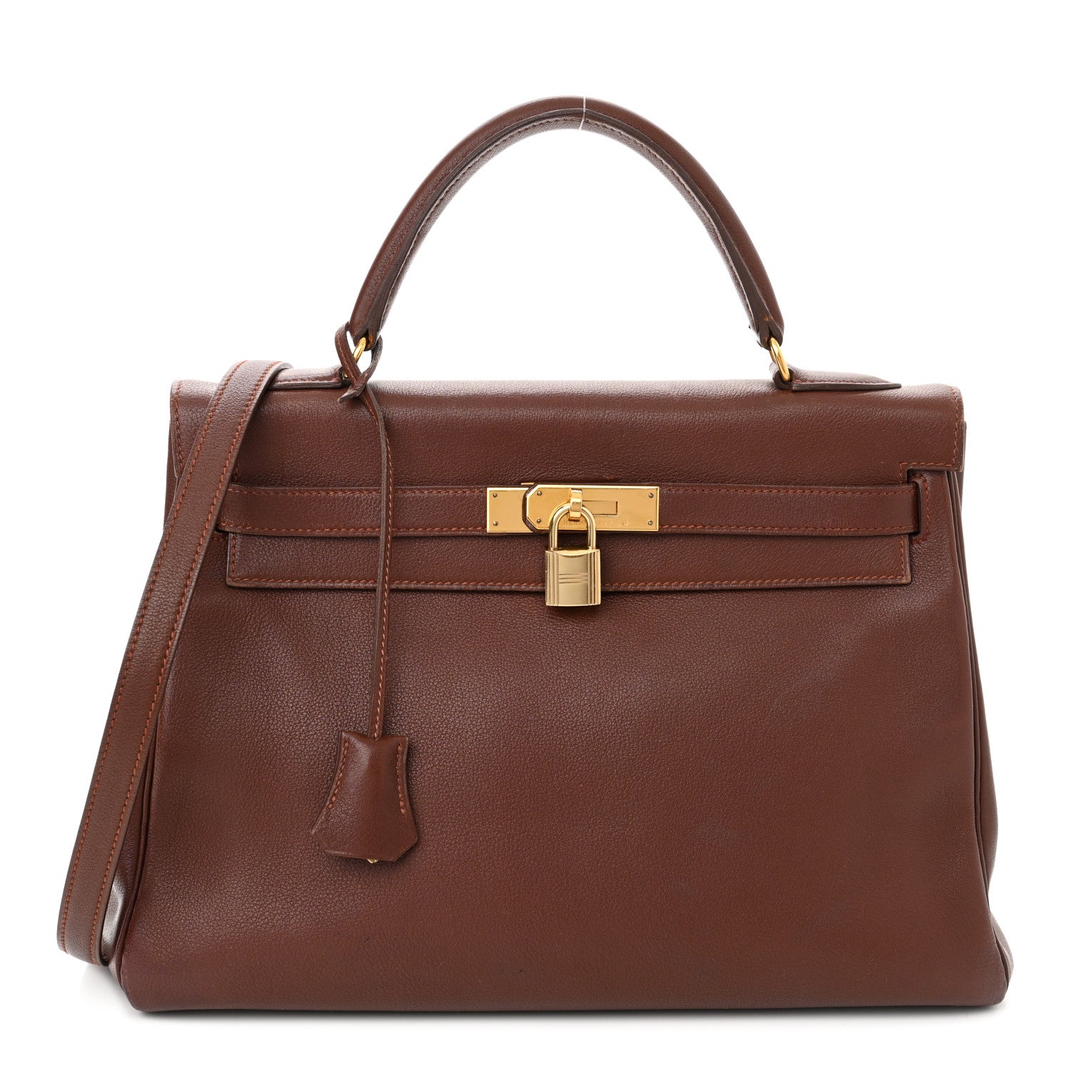 Hermes Evercolor Kelly Retourne 32 Havane 1 of 18