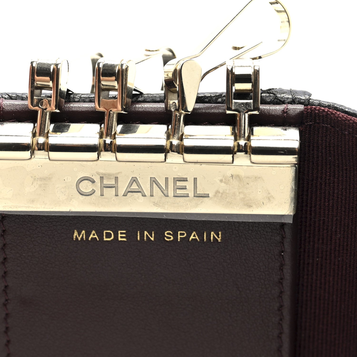 Chanel Caviar Quilted Classic 4 Key Holder Wallet Black 7 of 9