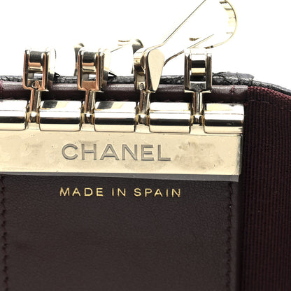Chanel Caviar Quilted Classic 4 Key Holder Wallet Black 7 of 9