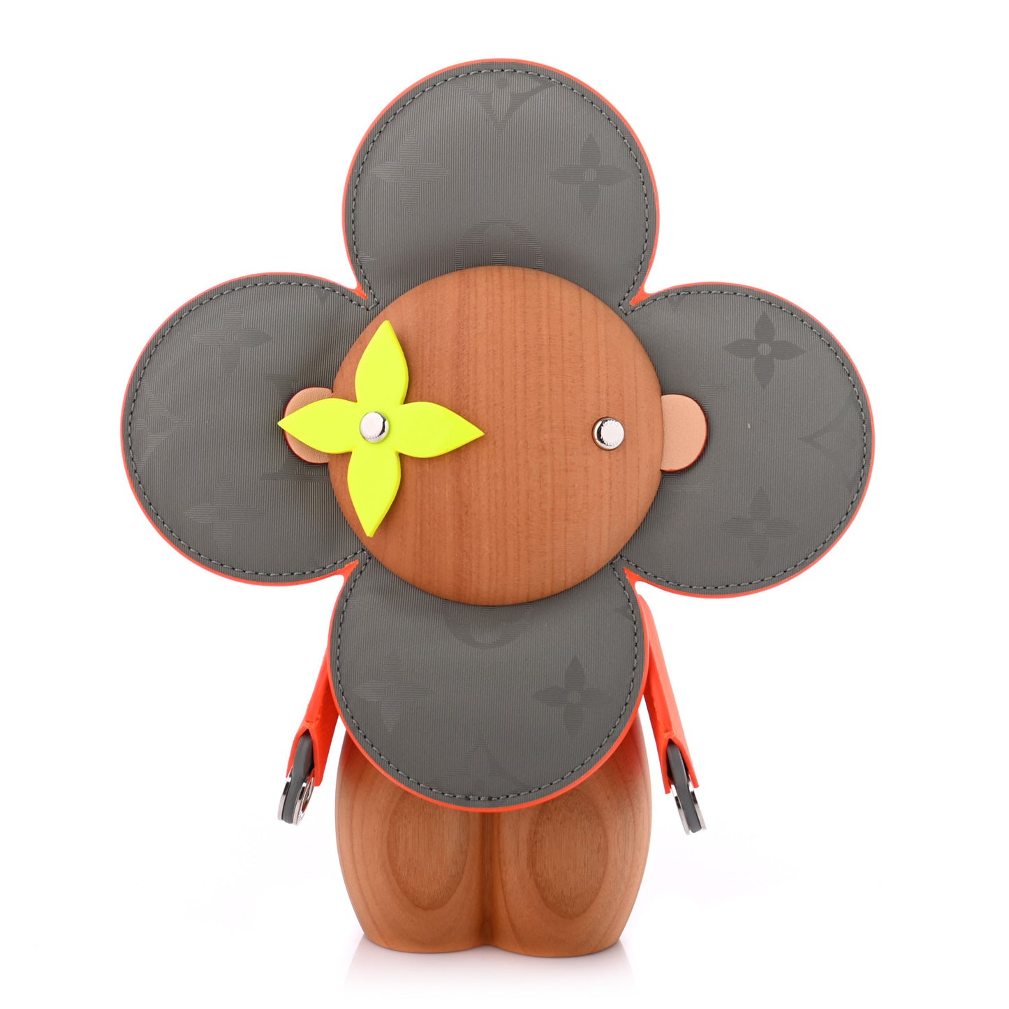 Wood Monogram Satellite Vivienne Doll Silver