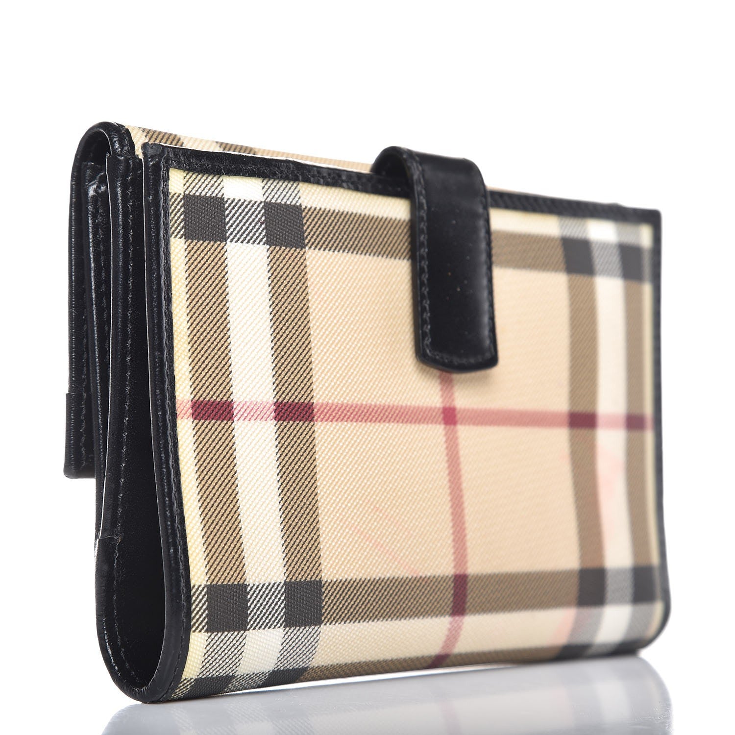 Burberry Nova Check Compact Wallet Black 3 of 12