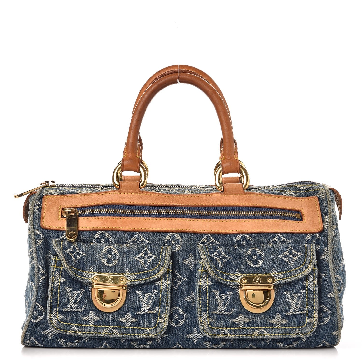 Louis Vuitton Monogram Denim Neo Speedy Blue 1 of 17