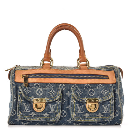 Louis Vuitton Monogram Denim Neo Speedy Blue 1 of 17