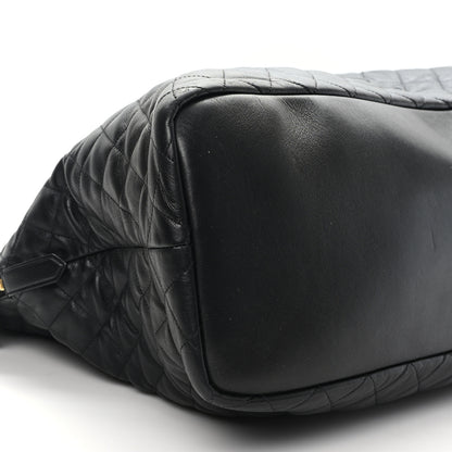 Saint Laurent Calfskin Quilted ES Giant Travel Bag Black 8 of 10