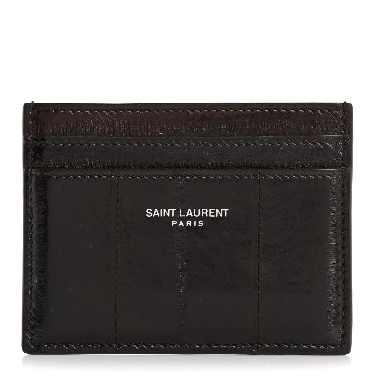 Eel Credit Card Case Chestnut