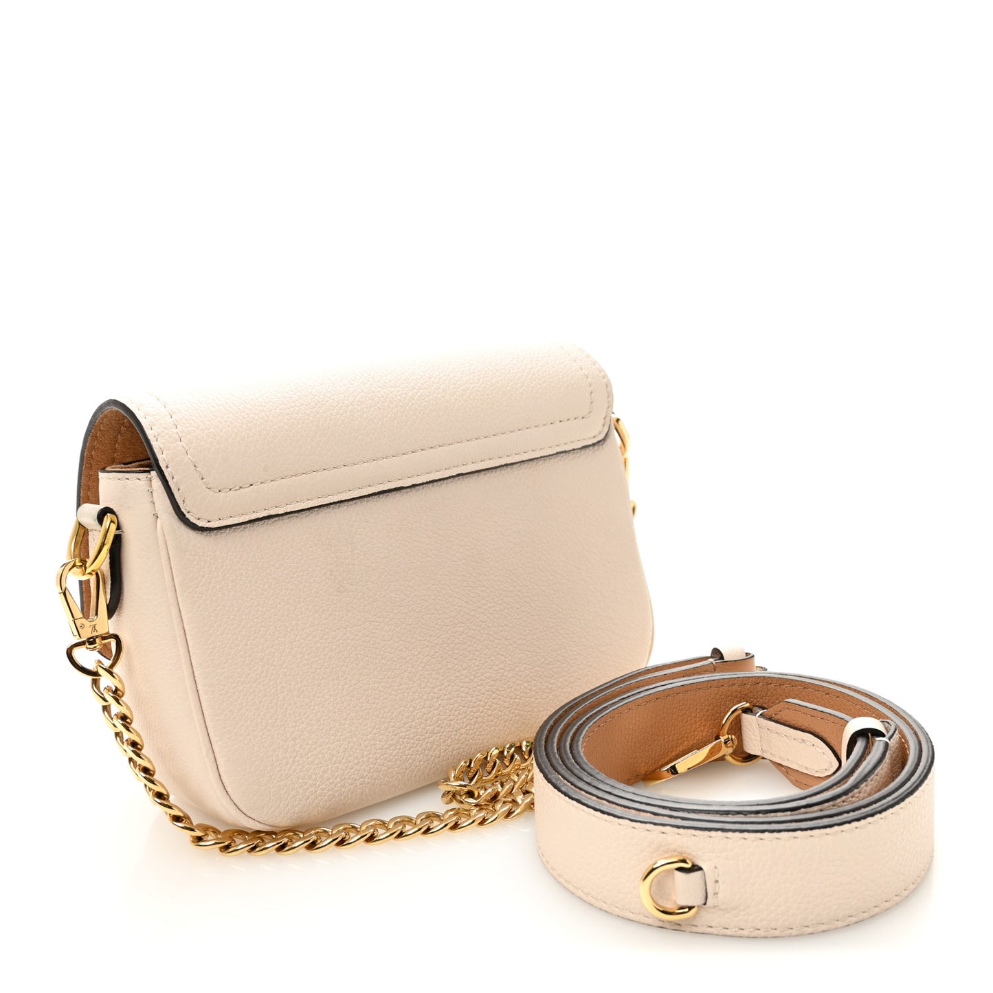 Grained Calfskin Lockme Tender Quartz