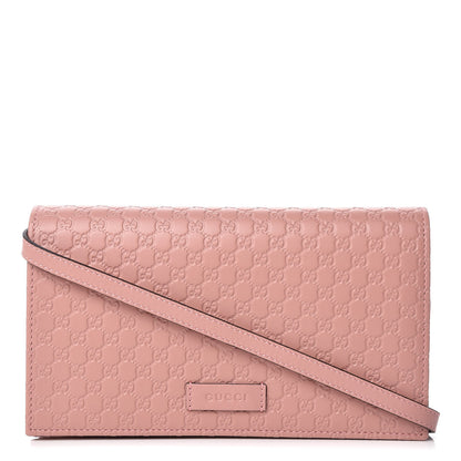 Gucci Microguccissima Crossbody Wallet Soft Pink 1 of 11