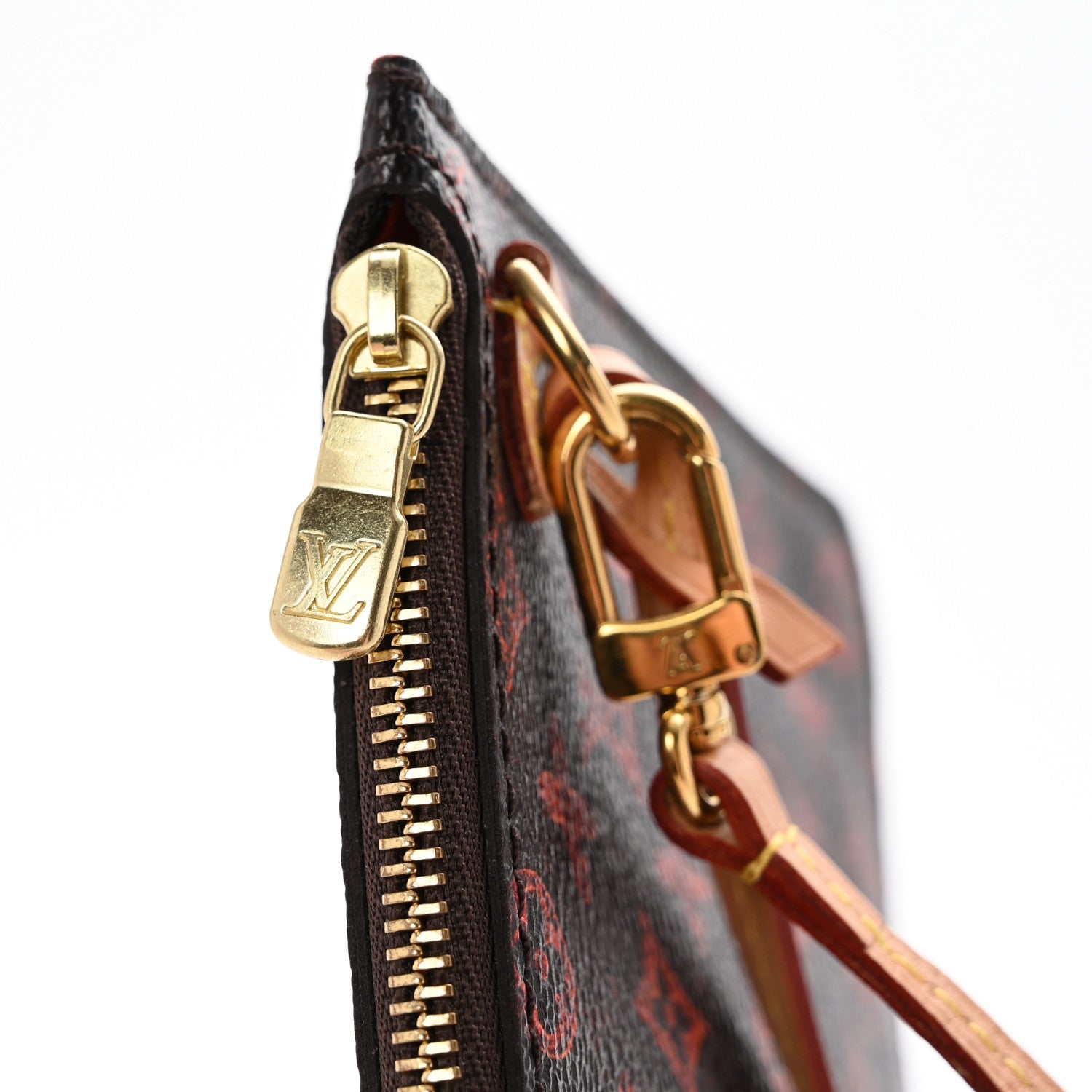 Louis Vuitton Catogram Neverfull MM GM Pochette Marron 8 of 9