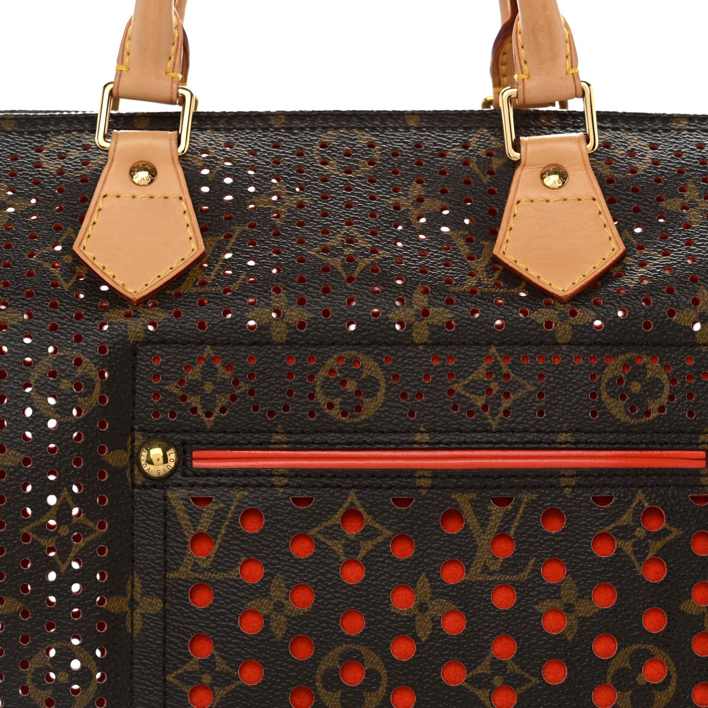 Monogram Perforated Speedy 30 Fuchsia