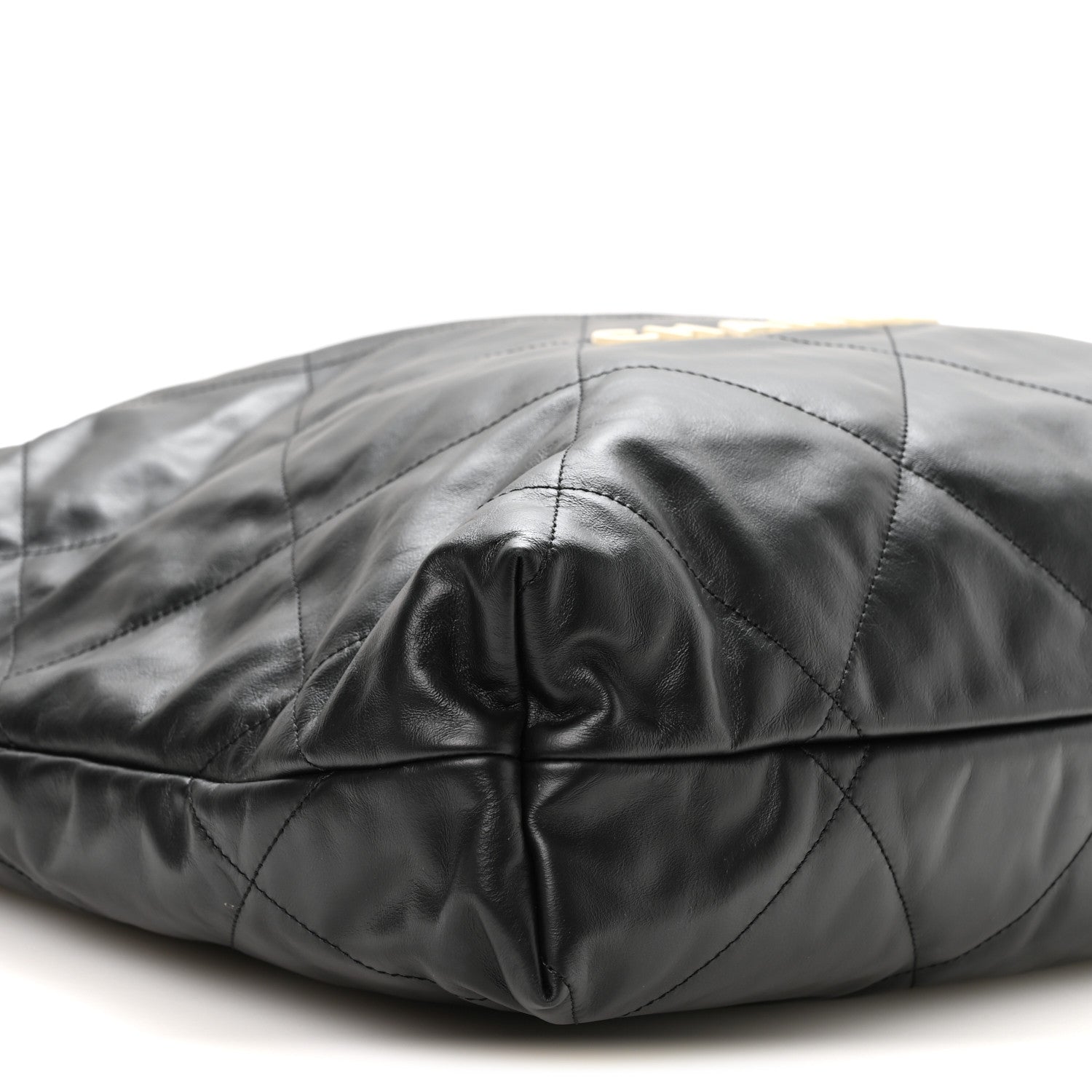 Chanel Calfskin Quilted Large Chanel 22 Black White 9 of 10