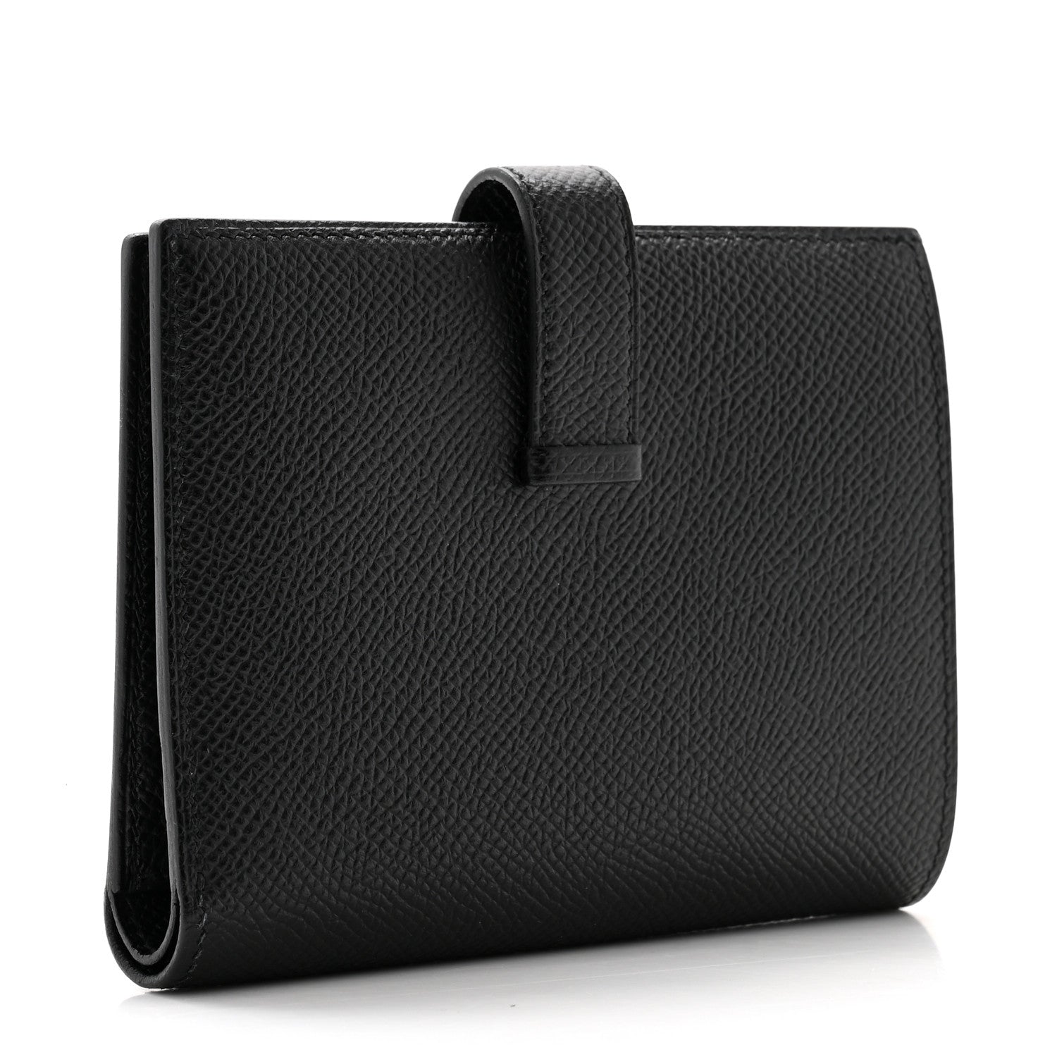 Hermes Epsom Bearn Compact Wallet Black 3 of 7