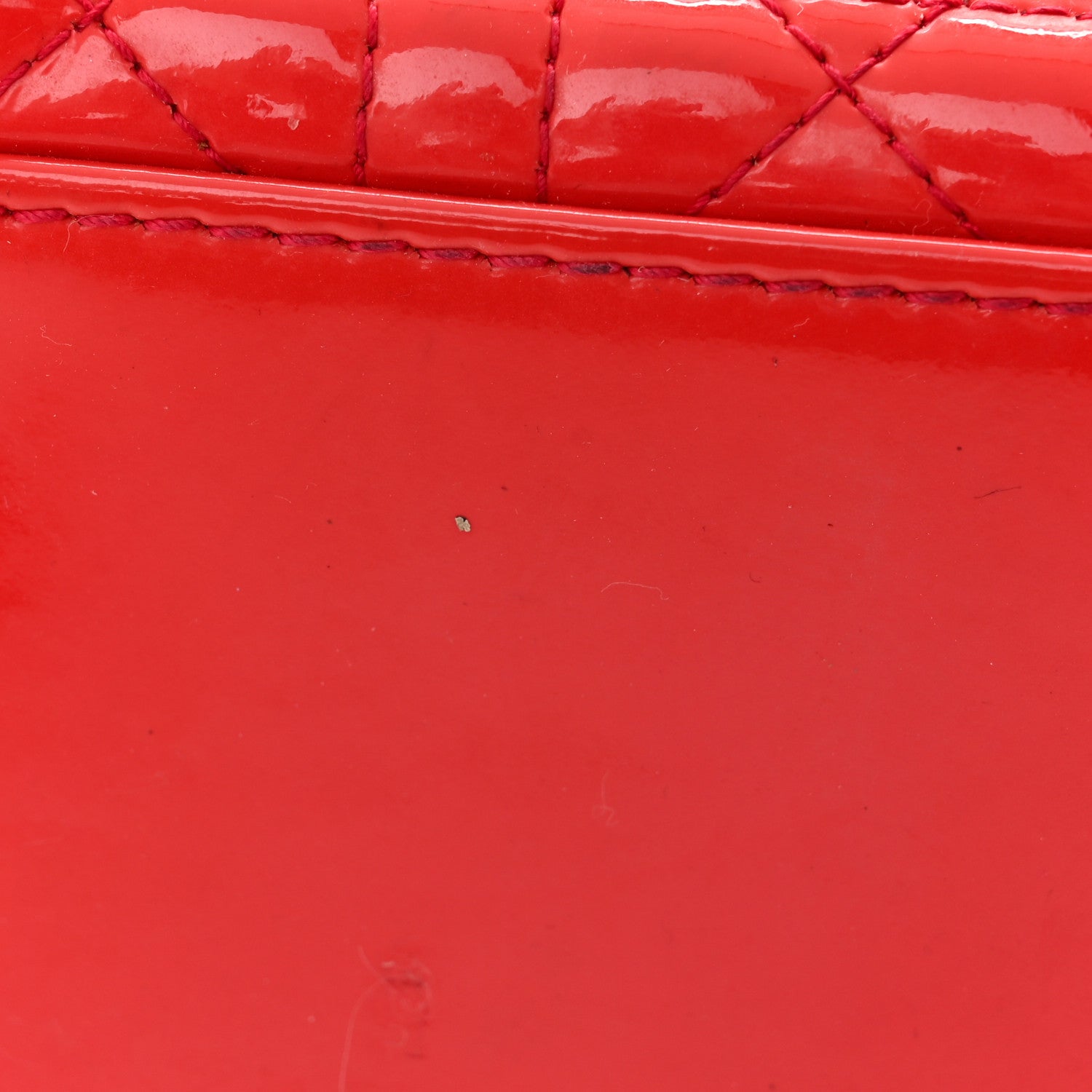 Christian Dior Patent Cannage Large Lady Dior Red 12 of 15