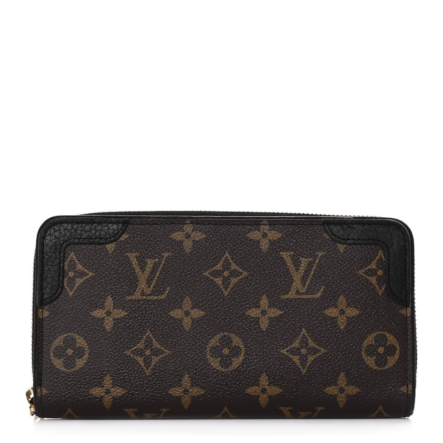 Louis Vuitton Monogram Zippy Retiro Wallet Black 1 of 9
