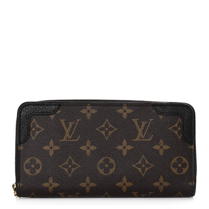 Louis Vuitton Monogram Zippy Retiro Wallet Black 1 of 9