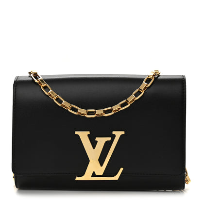 Louis Vuitton Calfskin Chain Louise GM Black 1 of 9