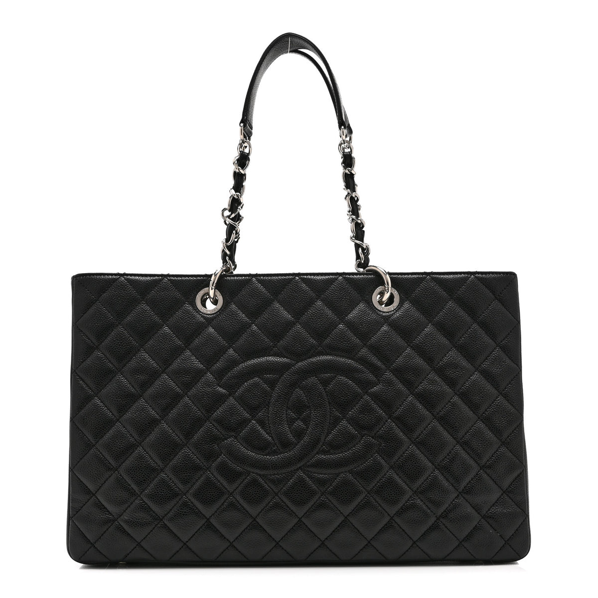Caviar Quilted XL Grand Shopping Tote GST Black