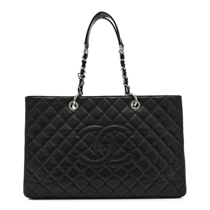 Chanel Caviar Quilted XL Grand Shopping Tote GST Black 1 of 11