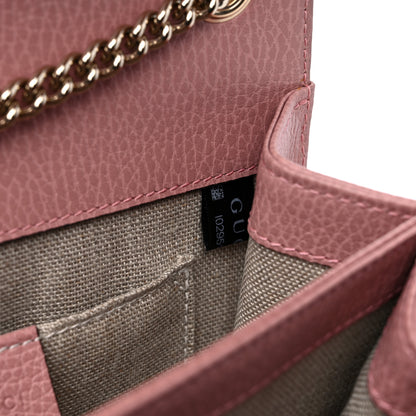 Gucci Dollar Calfskin Small Interlocking G Shoulder Bag Soft Pink 8 of 10