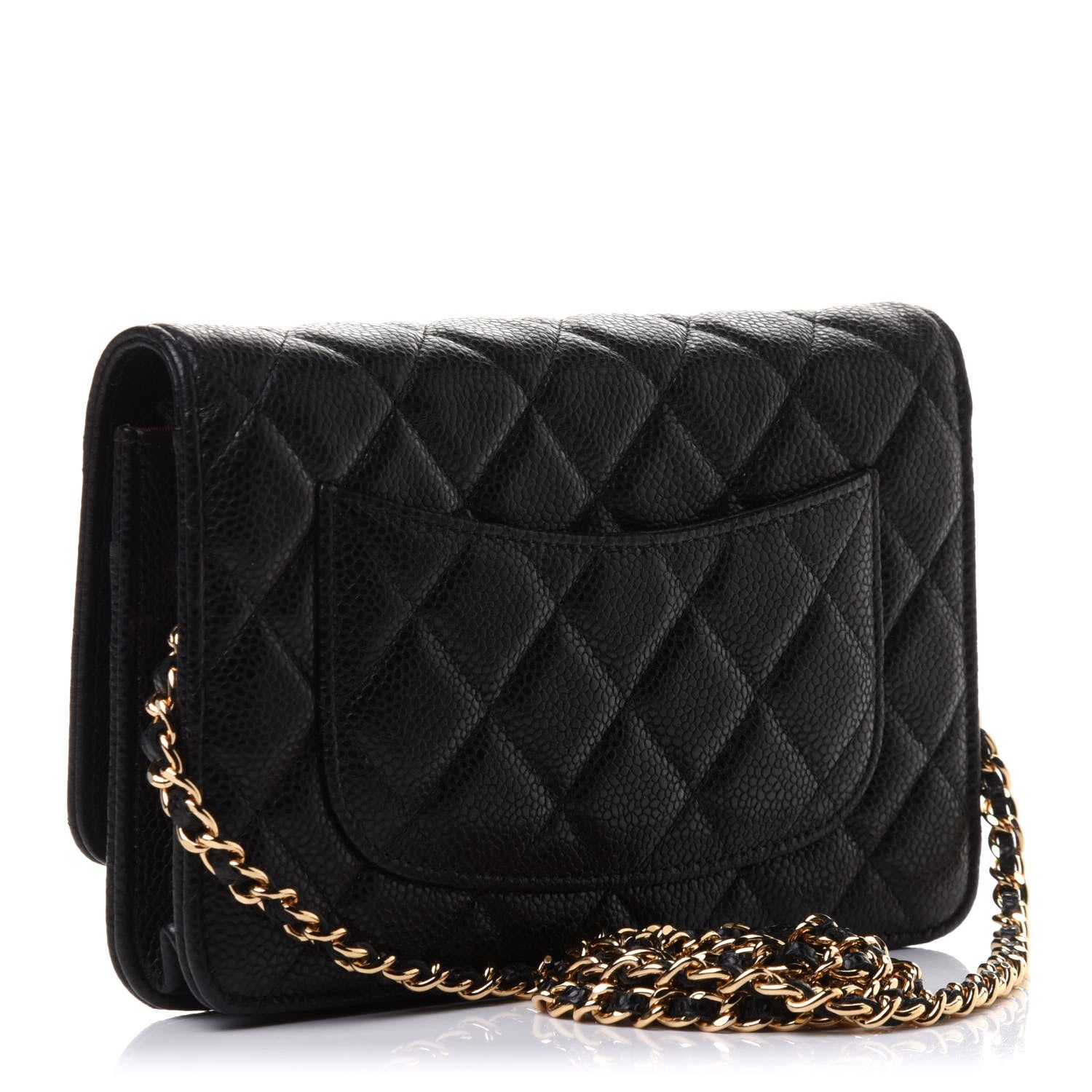 Chanel Caviar Quilted Wallet On Chain WOC Black 3 of 10