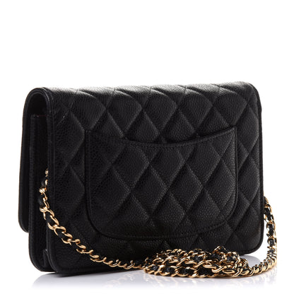 Chanel Caviar Quilted Wallet On Chain WOC Black 3 of 10