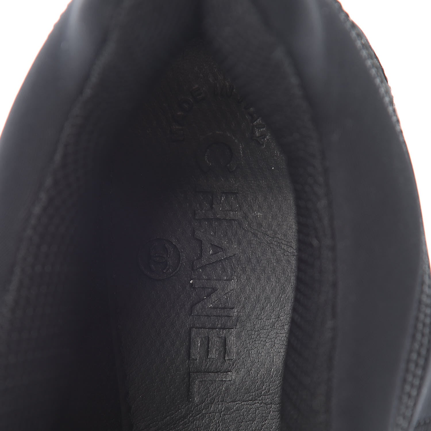 Chanel Lycra Fabric CC Sneakers 41 Black 9 of 13