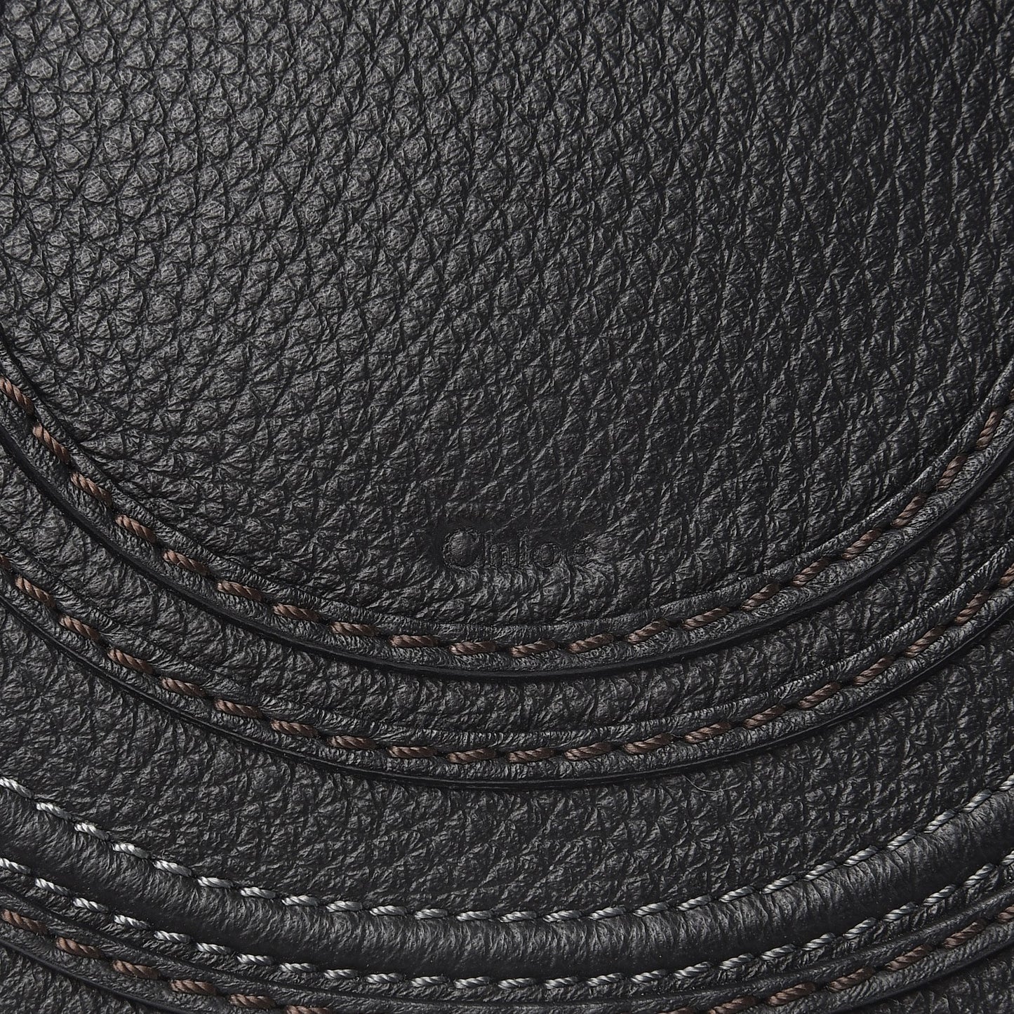 Calfskin Mini Marcie Round Crossbody Bag Black