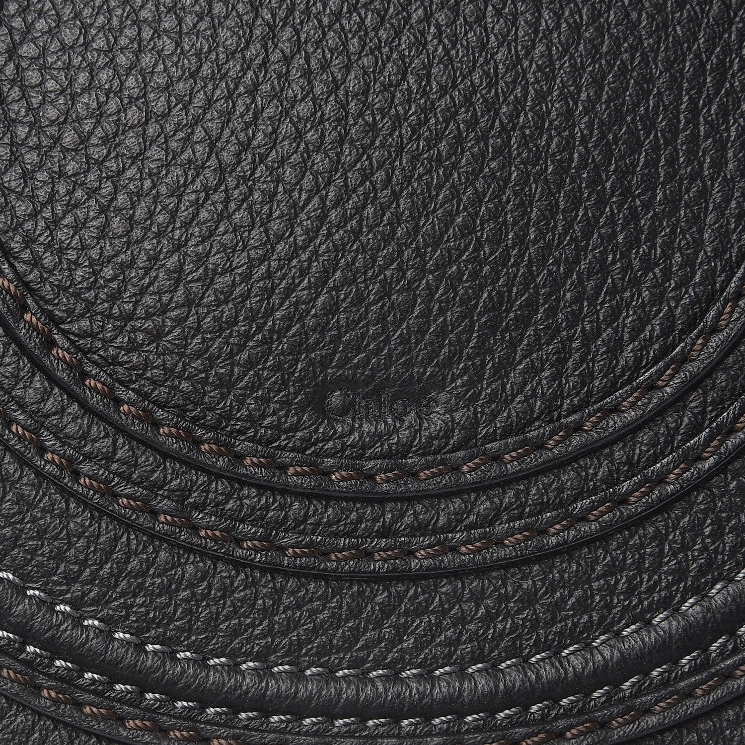 Chloe Calfskin Mini Marcie Round Crossbody Bag Black 7 of 7