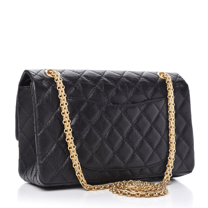 Chanel Aged Calfskin Quilted 2.55 Reissue 225 Flap Black 3 of 11