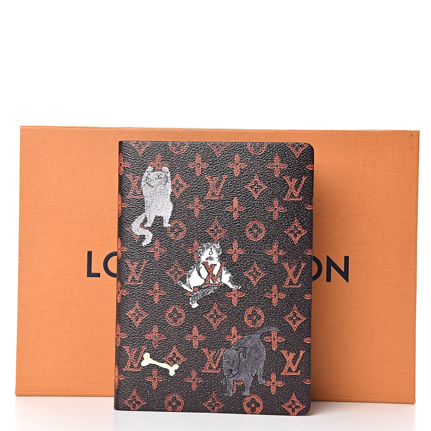 Louis Vuitton Catogram Clemence Notebook MM Marron 8 of 8