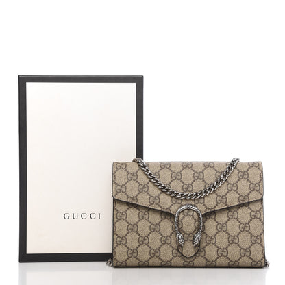 Gucci GG Supreme Monogram Mini Dionysus Chain Wallet Beige Taupe 11 of 11