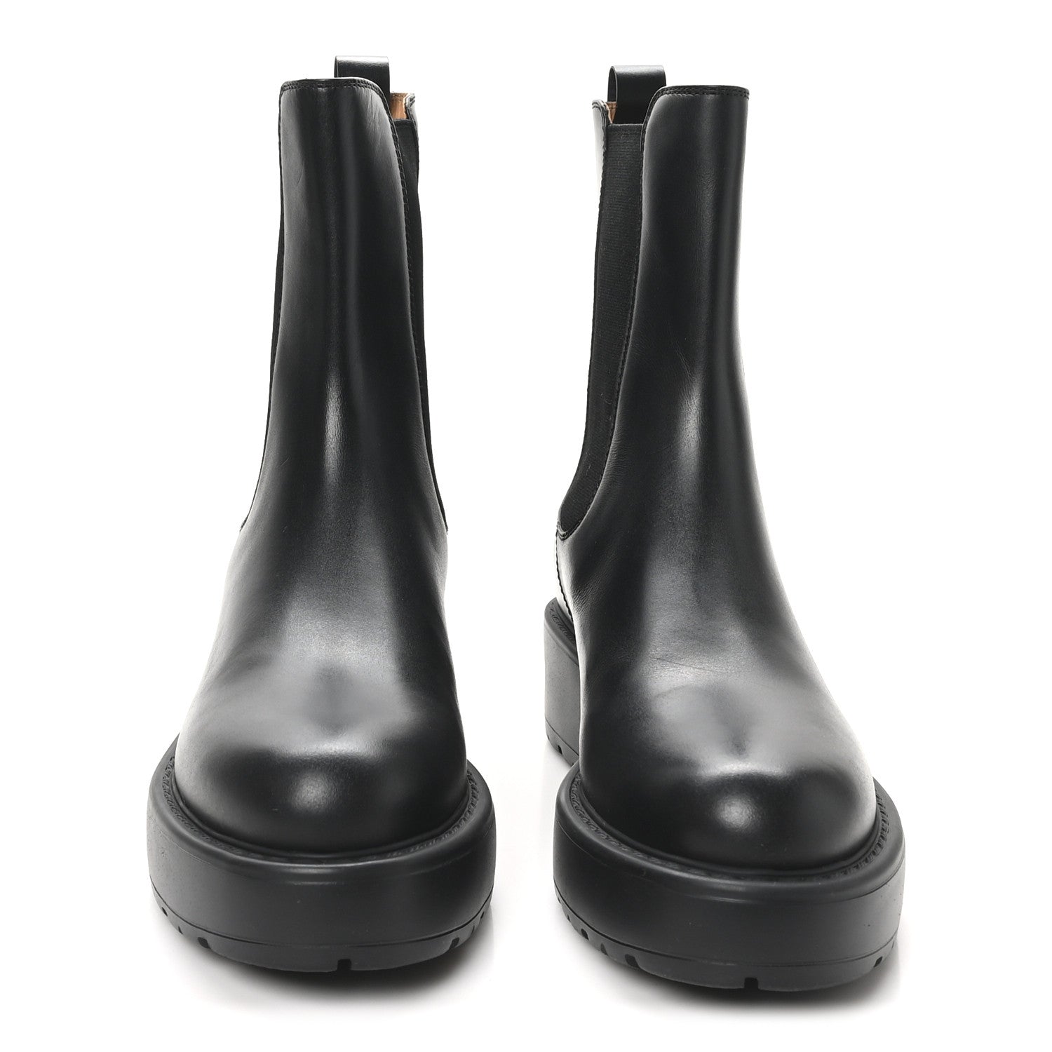 Miu Miu Vitello Chelsea Boots 39.5 Black 3 of 8