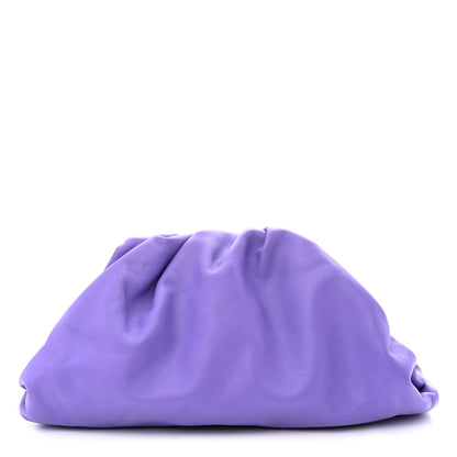 Bottega Veneta Smooth Butter Calf The Pouch Oversized Clutch Purple 1 of 10
