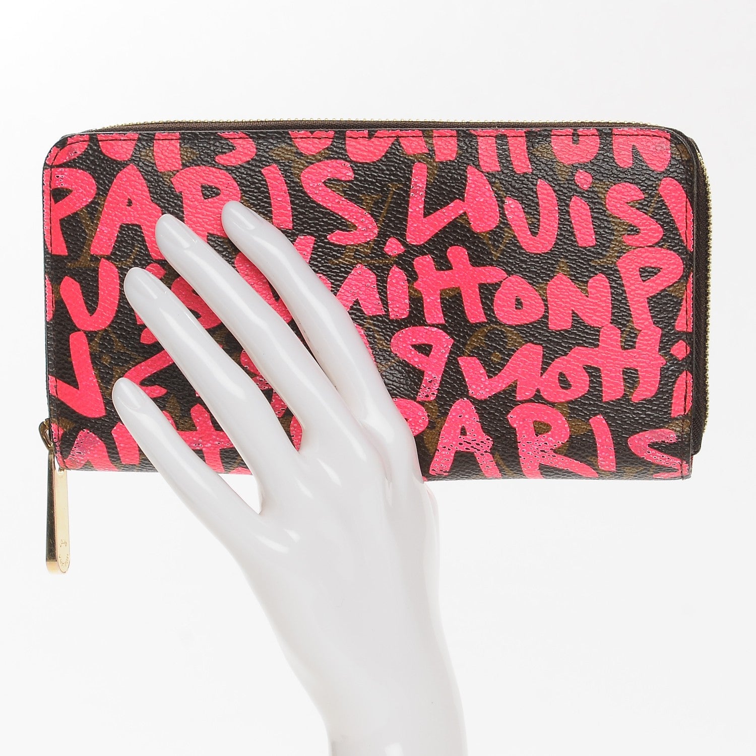 Louis Vuitton Monogram Graffiti Zippy Wallet Fuchsia 2 of 9