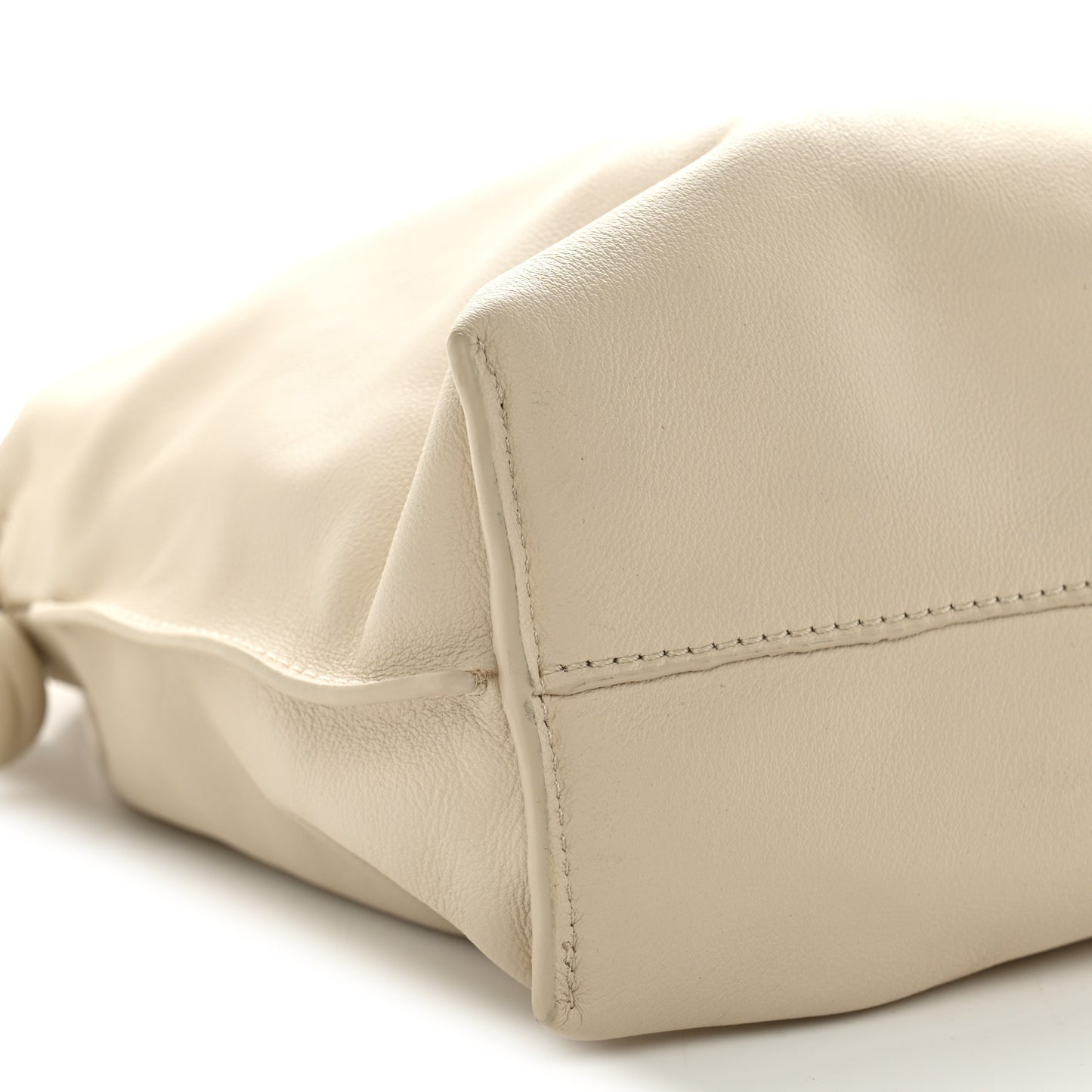 Nappa Flamenco Knot Clutch Angora