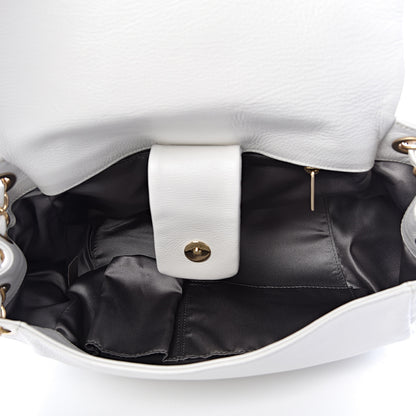 Chanel Grained Calfskin Metal Mosaic Flap White 5 of 10