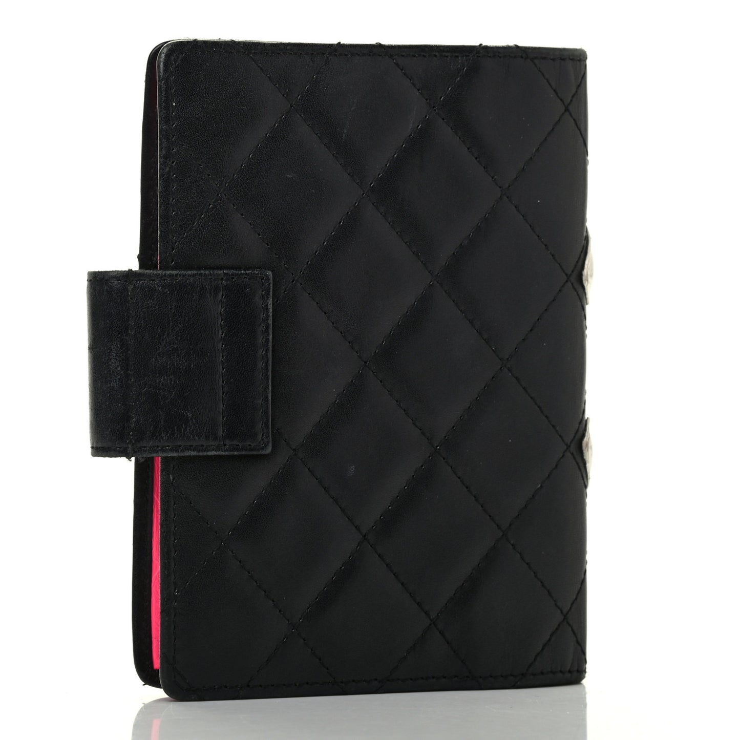Calfskin Quilted Small Cambon Agenda Planner