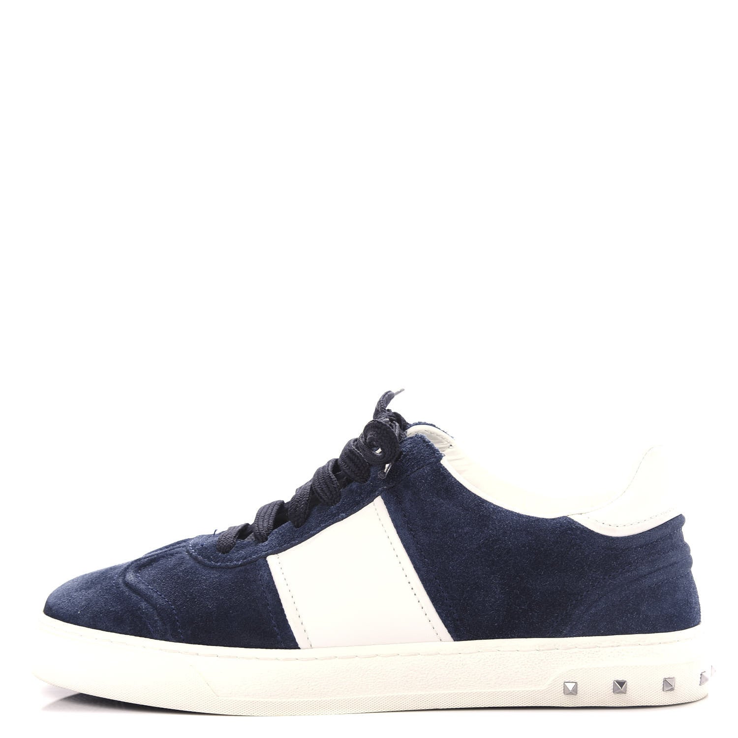 Valentino Garavani Suede Flycrew Sneakers 39.5 Marine White 1 of 10