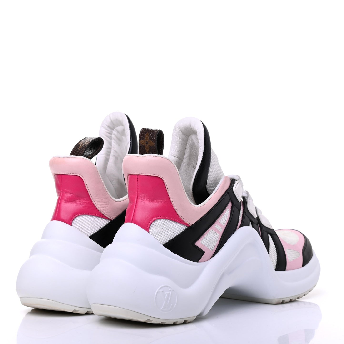 Calfskin Technical Nylon LV Archlight Sneaker 38.5 Rose Clair