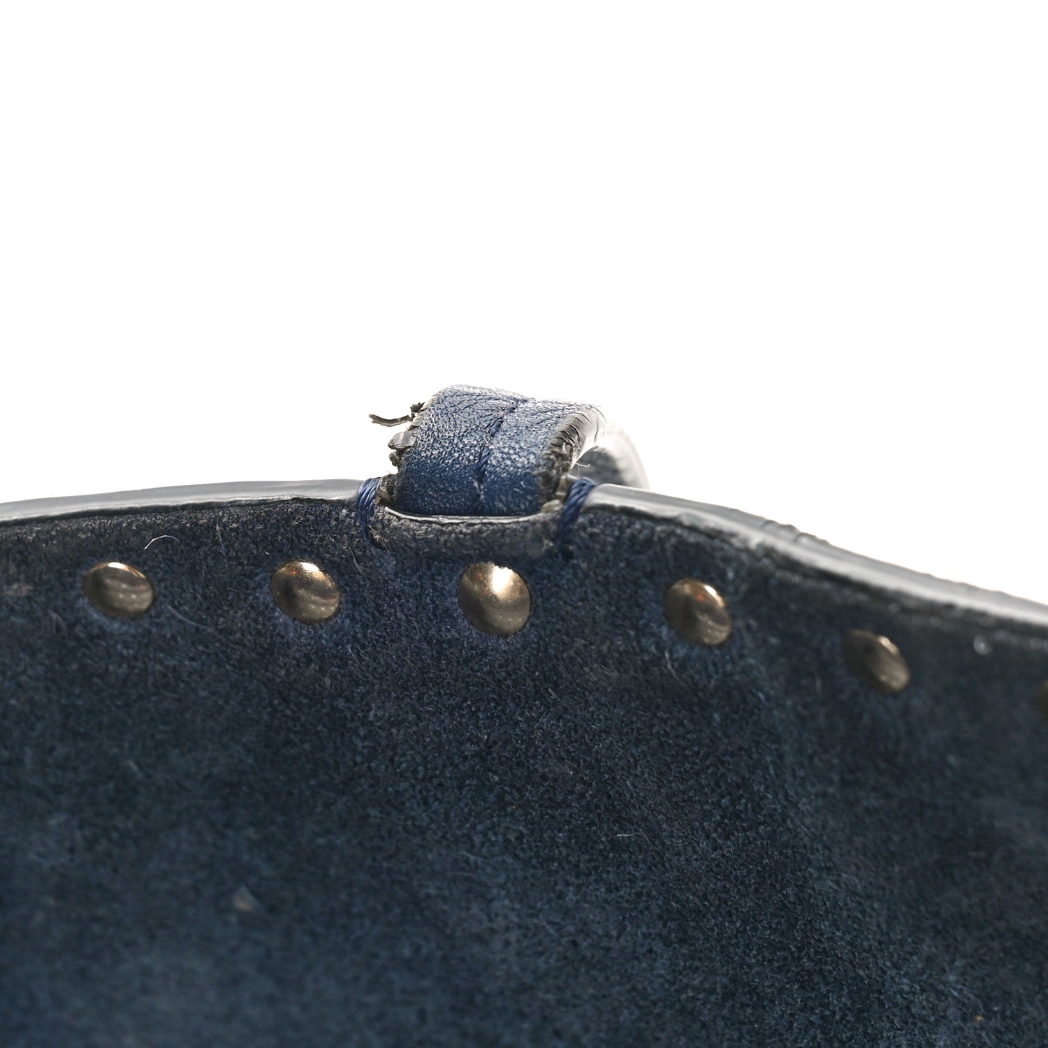 Valentino Garavani Grained Calfskin Small Rockstud Shoulder Tote Marine 9 of 16