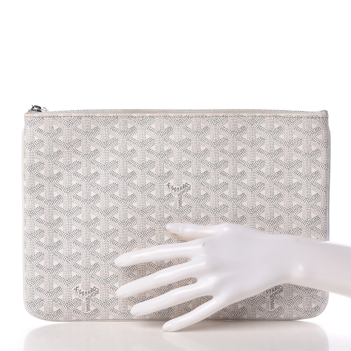 Goyardine Senat Pochette MM White
