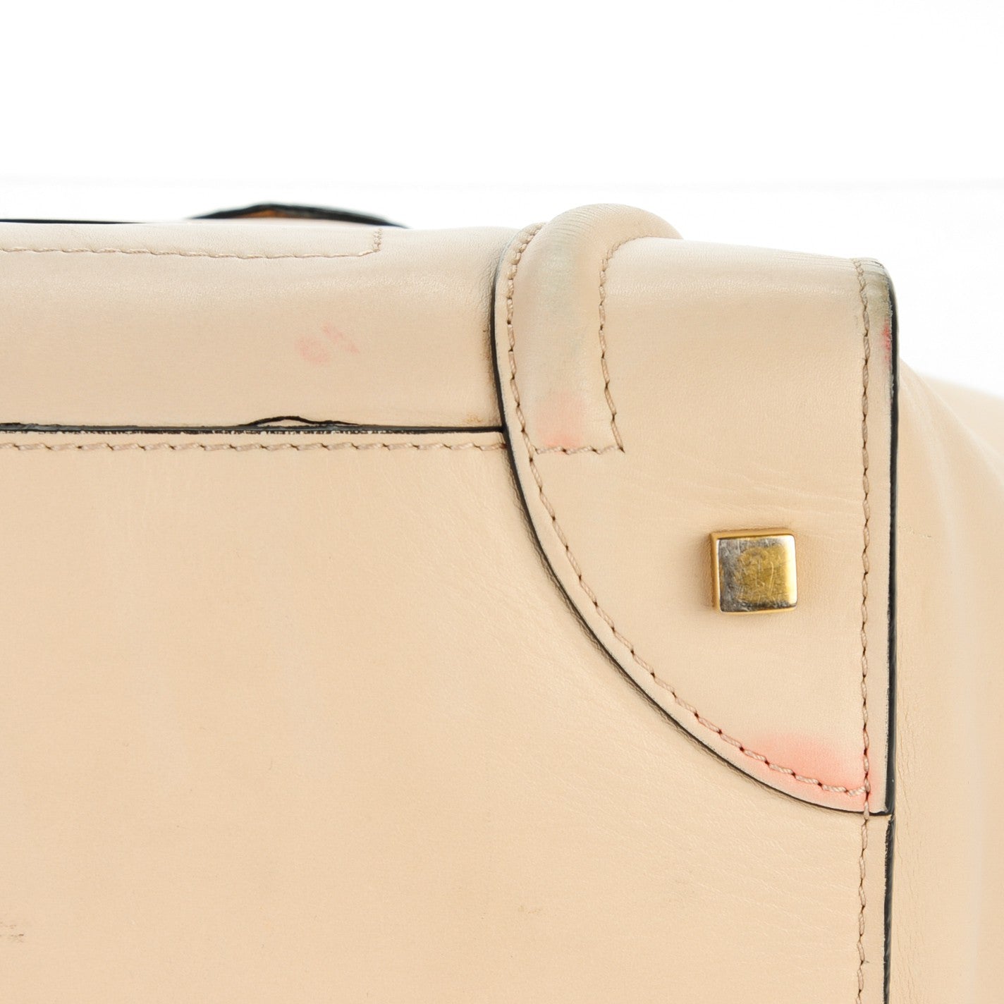 Celine Satin Calfskin Mini Luggage Powder Black 11 of 14