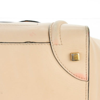 Celine Satin Calfskin Mini Luggage Powder Black 11 of 14