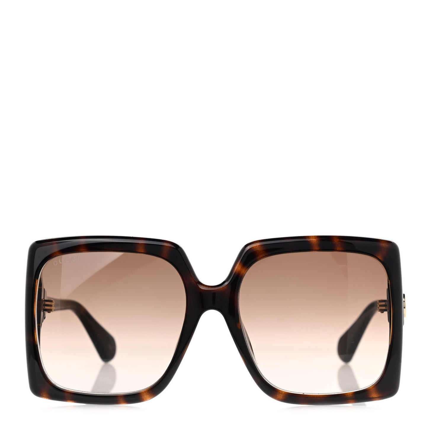 Acetate Square Frame Sunglasses GG0876SA Tortoise