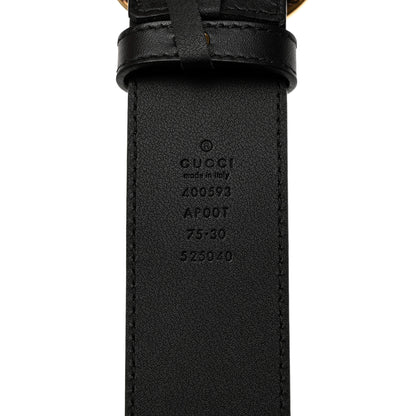 Gucci Plutone Calfskin Double G 40mm Belt 75 30 Black 5 of 6