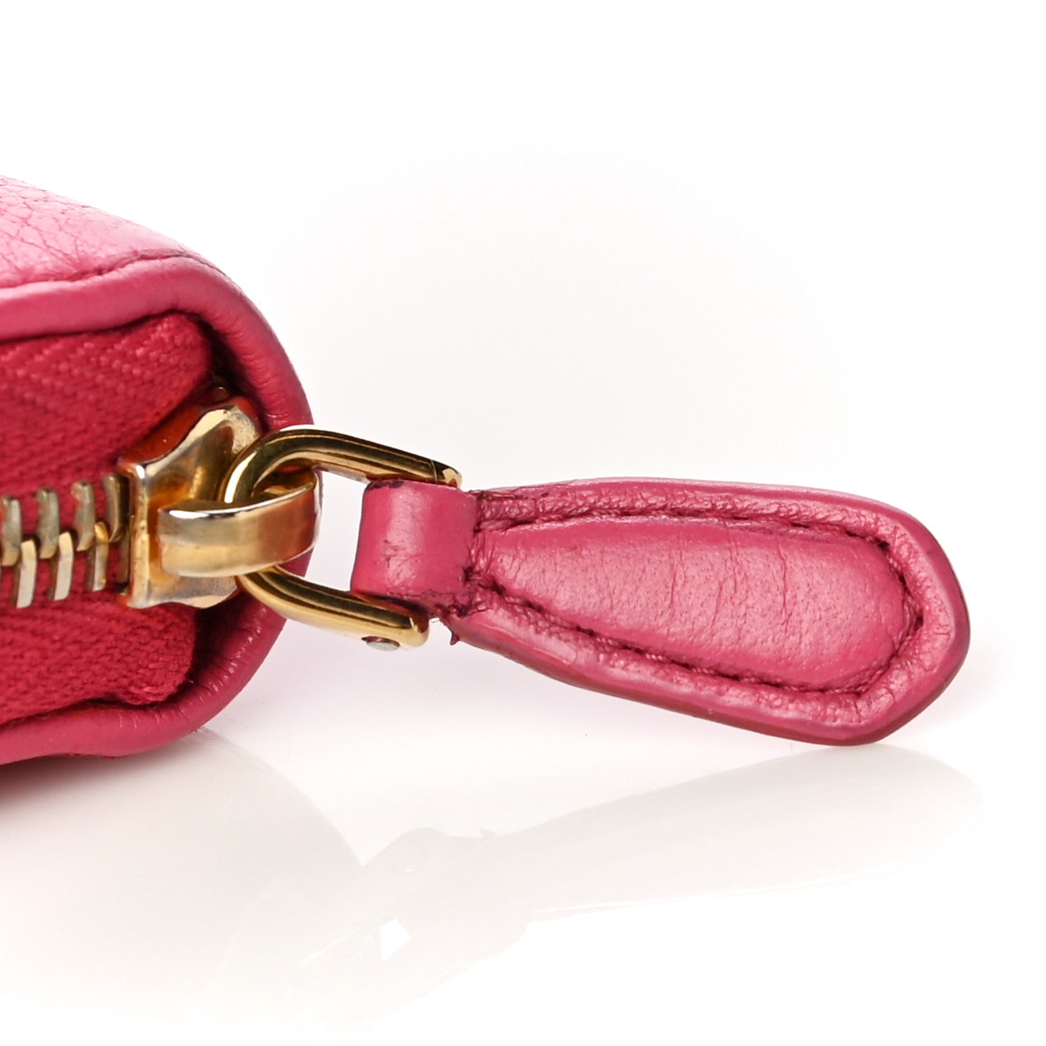 Prada Vitello Daino Zip Around Wallet Peonia 16 of 18