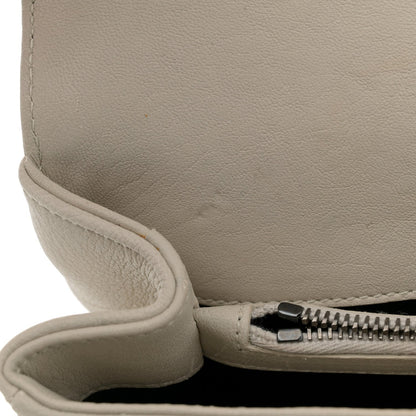 Saint Laurent Sheepskin Matelasse Chevron Monogram Medium College Bag Crema Soft 11 of 13