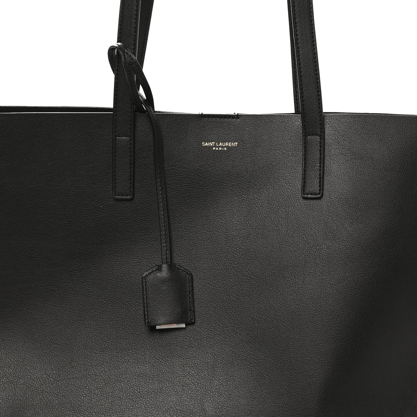 Calfskin Large Shopping Tote Black